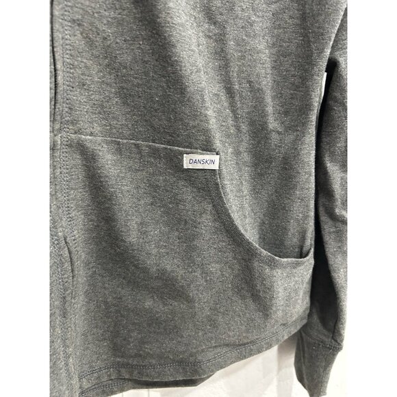 Danskin Gray Full Zip Athletic Jacket With Pockets Sz Medium - Picture 4 of 11
